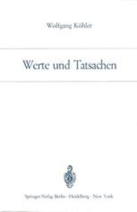 cover of the book Werte und Tatsachen