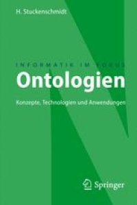 cover of the book Ontologien: Konzepte, Technologien und Anwendungen