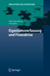 cover of the book Eigentumsverfassung und Finanzkrise