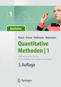 cover of the book Quantitative Methoden: Einführung in die Statistik für Psychologen und Sozialwissenschaftler