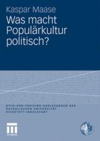 cover of the book Was macht Populärkultur politisch?