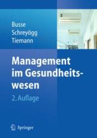 cover of the book Management im Gesundheitswesen