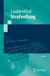 cover of the book Strafvollzug