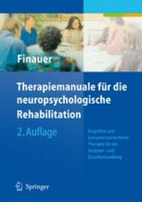 cover of the book Therapiemanuale für die neuropsychologische Rehabilitation: Kognitive und kompetenzorientierte Therapie für die Gruppen- und Einzelbehandlung