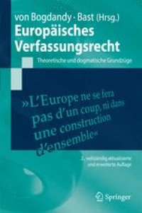 cover of the book Europäisches Verfassungsrecht: Theoretische und dogmatische Grundzüge