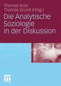 cover of the book Die Analytische Soziologie in der Diskussion