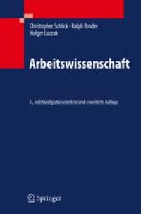 cover of the book Arbeitswissenschaft