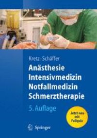 cover of the book Anästhesie, Intensivmedizin, Notfallmedizin, Schmerztherapie