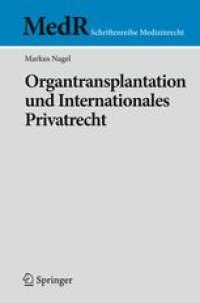 cover of the book Organtransplantation und Internationales Privatrecht