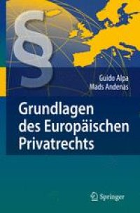 cover of the book Grundlagen des Europäischen Privatrechts