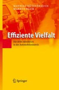 cover of the book Effiziente Vielfalt: Die dritte Revolution in der Automobilindustrie