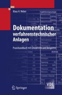 cover of the book Dokumentation verfahrenstechnischer Anlagen: Praxishandbuch mit Checklisten und Beispielen