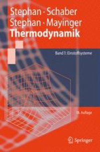 cover of the book Thermodynamik: Grundlagen und technische Anwendungen; Band 1: Einstoffsysteme