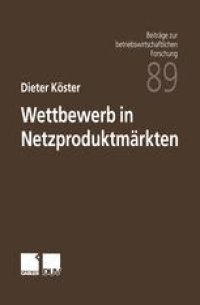 cover of the book Wettbewerb in Netzproduktmärkten