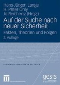 cover of the book Auf der Suche nach neuer Sicherheit: Fakten, Theorien und Folgen