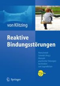 cover of the book Reaktive Bindungsstörungen