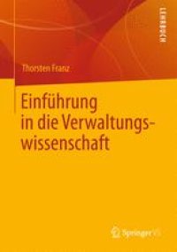 cover of the book Einführung in die Verwaltungswissenschaft