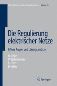 cover of the book Die Regulierung elektrischer Netze: Offene Fragen und Lösungsansätze