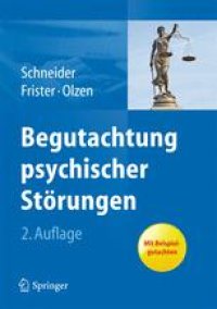 cover of the book Begutachtung psychischer Störungen