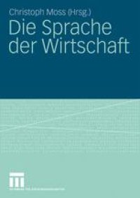 cover of the book Die Sprache der Wirtschaft