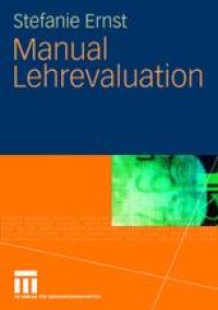 cover of the book Manual Lehrevaluation