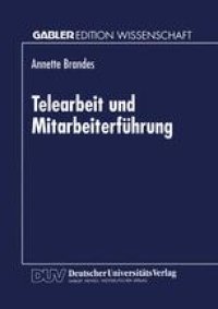 cover of the book Telearbeit und Mitarbeiterführung