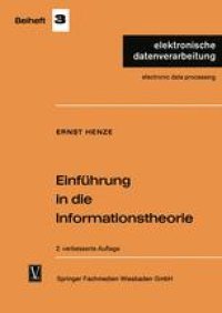 cover of the book Einführung in die Informationstheorie