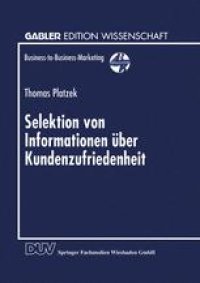 cover of the book Selektion von Informationen über Kundenzufriedenheit