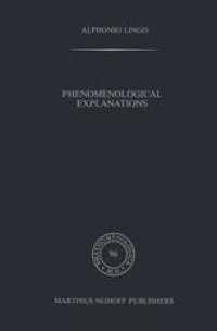 cover of the book Phenomenological Explanations