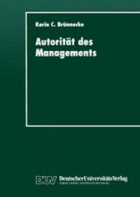 cover of the book Autorität des Managements