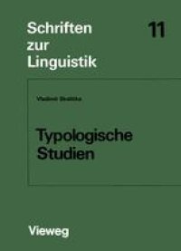 cover of the book Typologische Studien