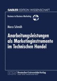 cover of the book Anarbeitungsleistungen als Marketinginstrumente im Technischen Handel