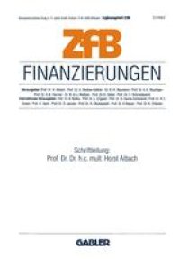 cover of the book Finanzierungen