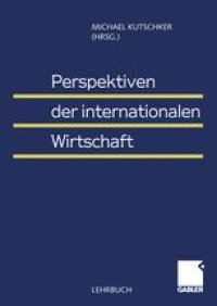 cover of the book Perspektiven der internationalen Wirtschaft