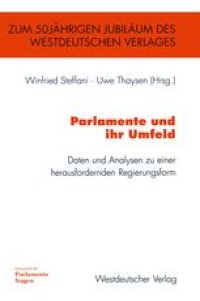 cover of the book Parlamente und ihr Umfeld