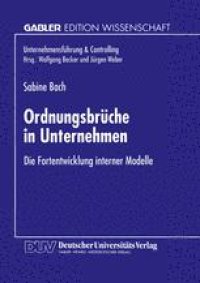 cover of the book Ordnungsbrüche in Unternehmen: Die Fortentwicklung interner Modelle