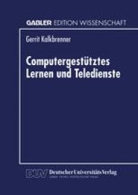 cover of the book Computergestütztes Lernen und Teledienste