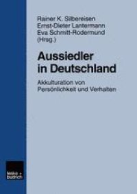 cover of the book Aussiedler in Deutschland: Akkulturation von Persönlichkeit und Verhalten