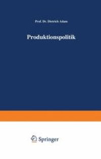 cover of the book Produktionspolitik