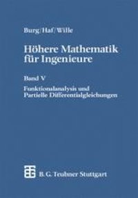 cover of the book Höhere Mathematik für Ingenieure: Band V Funktionalanalysis und Partielle Differentialgleichungen