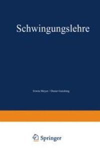 cover of the book Schwingungslehre