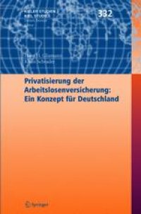 cover of the book Privatisierung der Arbeitslosenversicherung: Ein Konzept für Deutschland