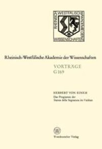 cover of the book Das Programm der Stanza della Segnatura im Vatikan: 160. Sitzung am 15. Juli 1970 in Düsseldorf