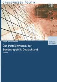 cover of the book Das Parteiensystem der Bundesrepublik Deutschland