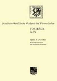 cover of the book Realitätskonstitution und mythischer Ursprung: Zur Entwicklung der italienischen Schriftsprache von Dante bis Salviati 429. Sitzung am 21. Juni 2000 in Düsseldorf