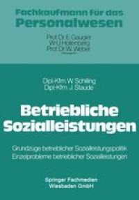 cover of the book Betriebliche Sozialleistungen