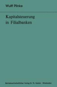 cover of the book Kapitalsteuerung in Filialbanken