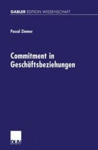 cover of the book Commitment in Geschäftsbeziehungen