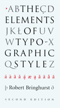 cover of the book The Elements of Typographic Style