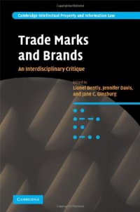 cover of the book Trade Marks and Brands: An Interdisciplinary Critique